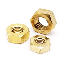 5/10/25/50/100pcs DIN934 M1 M1.2 M1.4 M1.6 M2 M2.5 M3 M4 M5 M6 M8 M10 M12 Solid Brass Copper Hex Nut Hexagon Nut