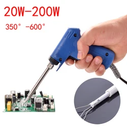 High power soldering iron 220V 20W-200W Professional  Dual Power Quick Heat-Up Adjustable Welding Electric Soldering Iron Gun