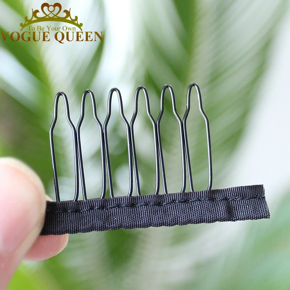 Vogue Queen Wig Accessories, Hair Wig Combs And Clips For Wig Cap, Black Color,60 pcs/lot