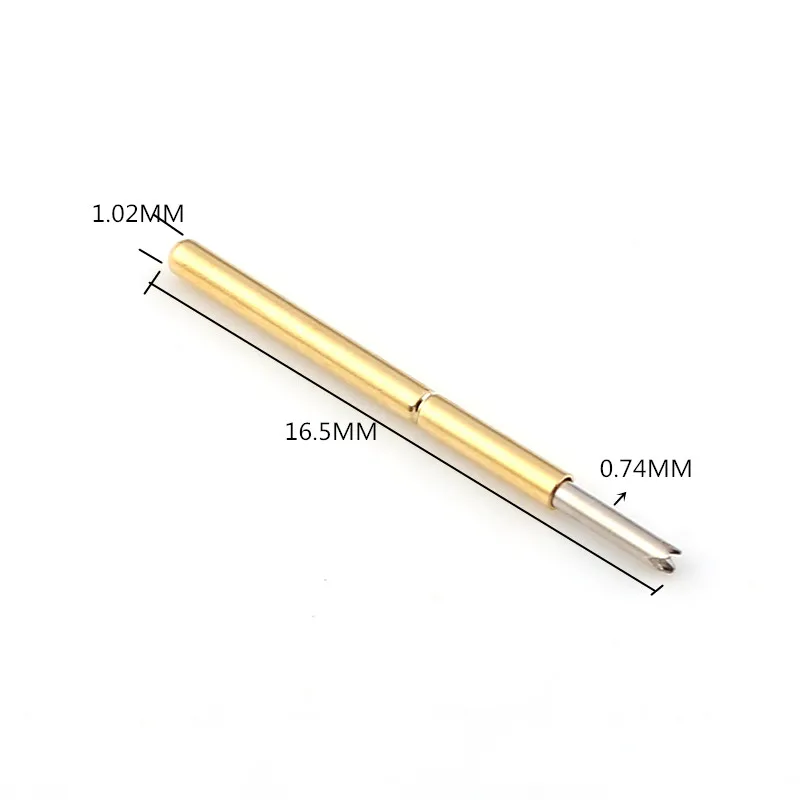 100 Probe Uji P75-Q1 Diameter 1.3Mm Besi Pogo Spring Home Electronic Test Spring Probe Springs