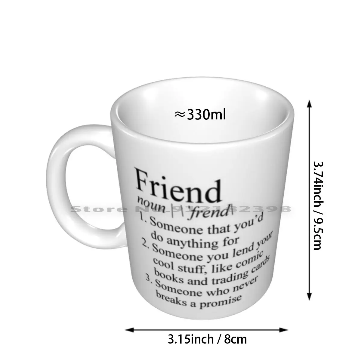 Friend Definition Ceramic Mugs Coffee Cups Milk Tea Mug Netflix The Upside Down Mike Eleven Lucas Dustin El 11 Joyce Byers Jim