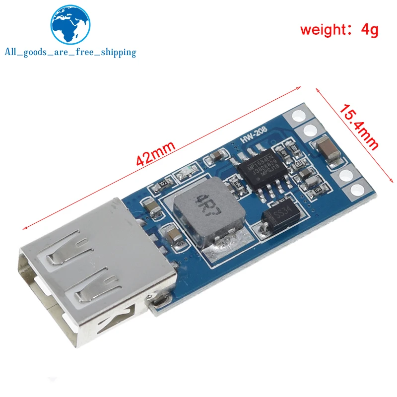 TZT 1/3PCS 9V/12V/24V zu 5V DC-DC step-down auto ladegerät USB auto ladegerät 3A ausgang buck regler netzteil modul – Detail 2