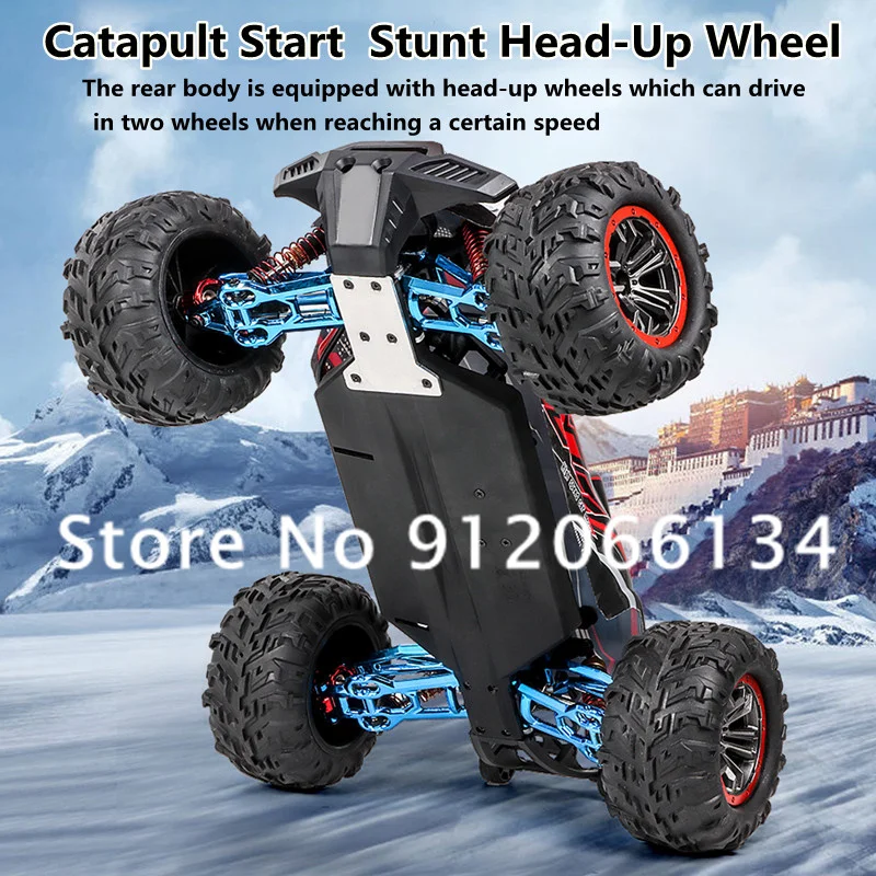 1:10 80KM 4WD Brushless Alloy Off-Road Remote Control Truck Car 45° Climbing Shock Absorption High Speed Drift Racing RC Car Toy