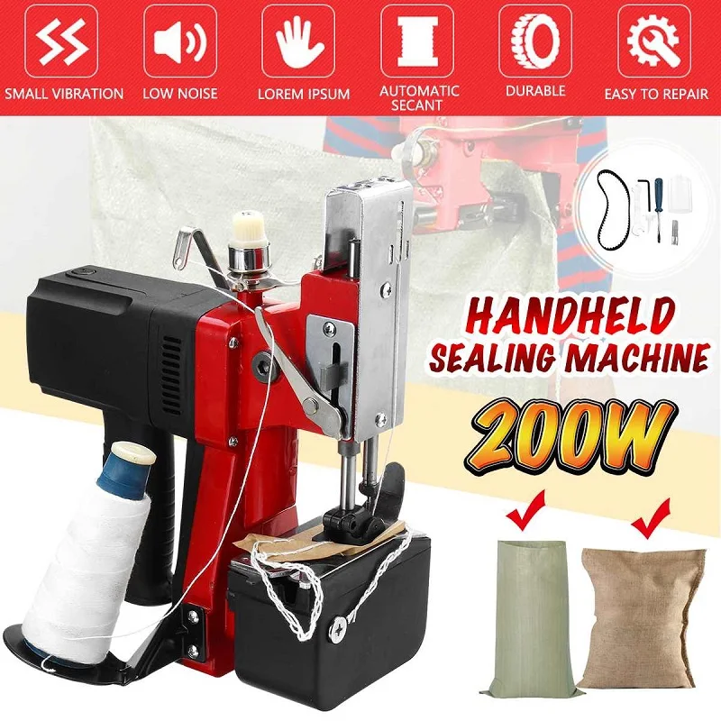Handheld Bag Stitching Closer Seal Sewing machine Electric portable sewing machine woven bag express Industrial  sealing machine