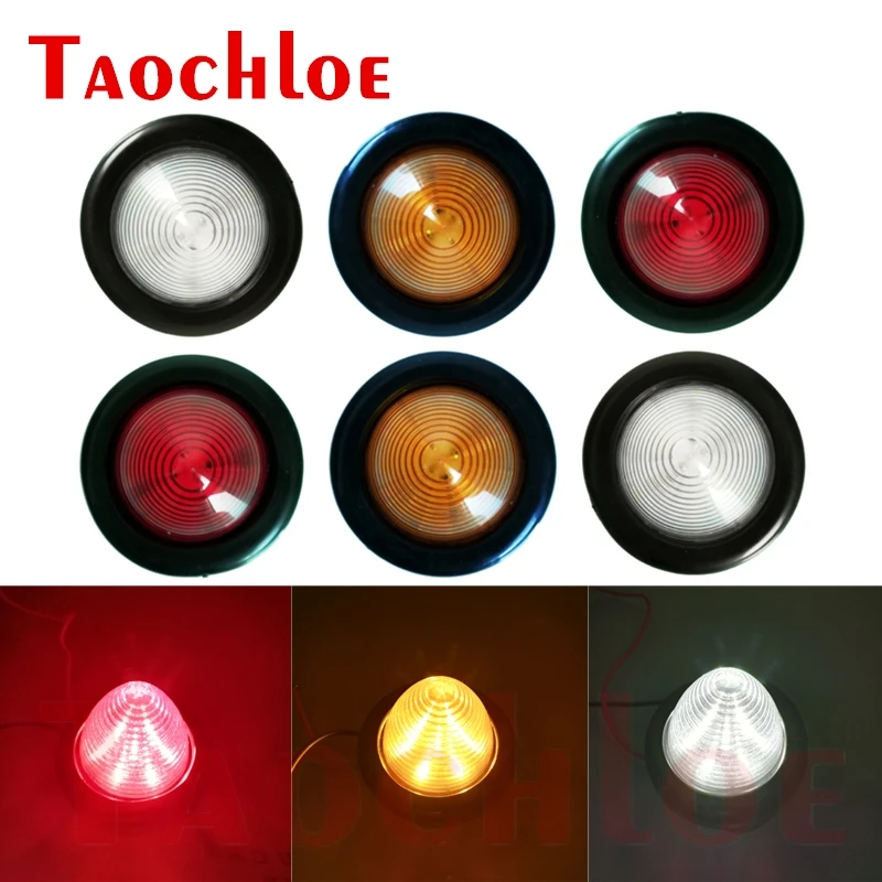 

10Pcs Trailer Side Marker Lights 12V 24V LED Truck Sidelight Cargo Car Clearance Lights Position Signal Accessories