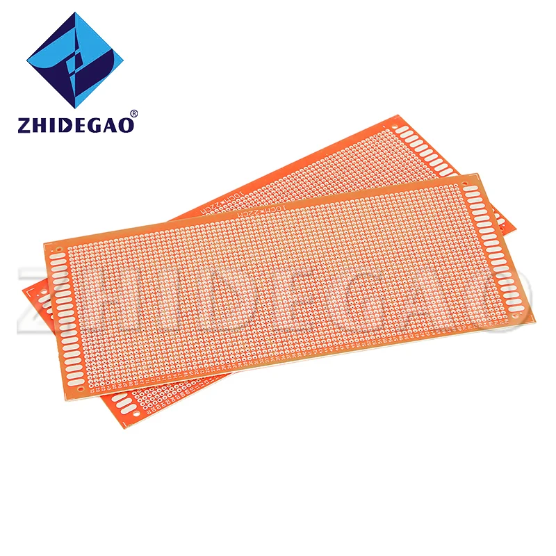 ZHIDEGAO 10x22cm DIY Single Side  Prototype Paper PCB Universal  Experimental Bakelite Copper Plate Circuirt Board Yellow