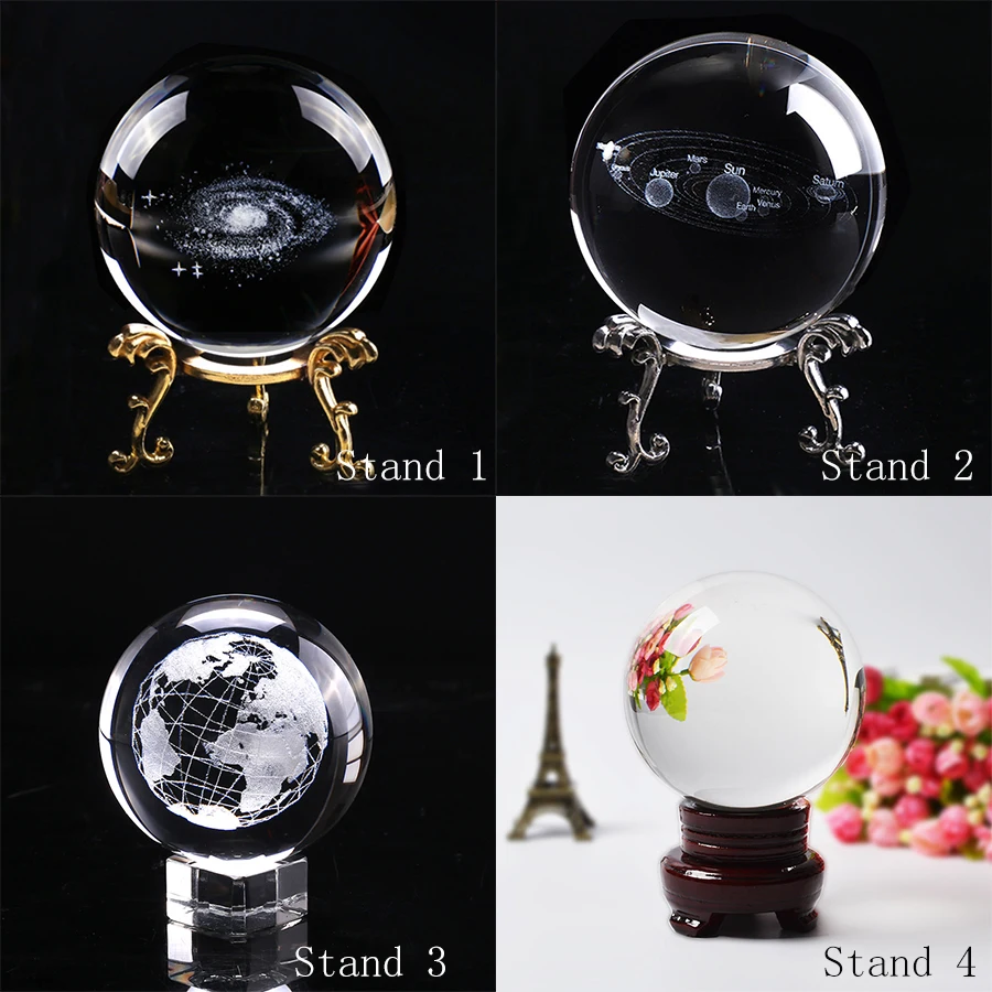 60mm/80mm 3D Zodiac Sign Star Crystal Ball Laser Engraved Glass Sphere Crystal Craft Home Decor Birthday Gifts