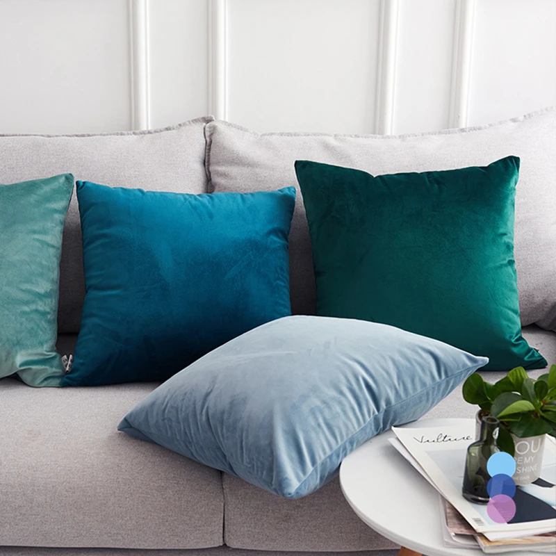 Nordic 50*50 Cushion Cover Velvet Pillow For Living Room Decorative Housse De Coussin 60*60 Home Decoration Funda Cojin 50x70