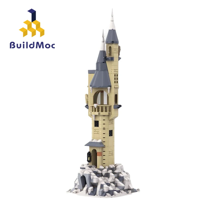 

MOC Owlery Tower Building Block Kit Medieval Harry Magic Castle Witch Villa Tree Hut Church Brick Model Kid Puzzle Toy Gift