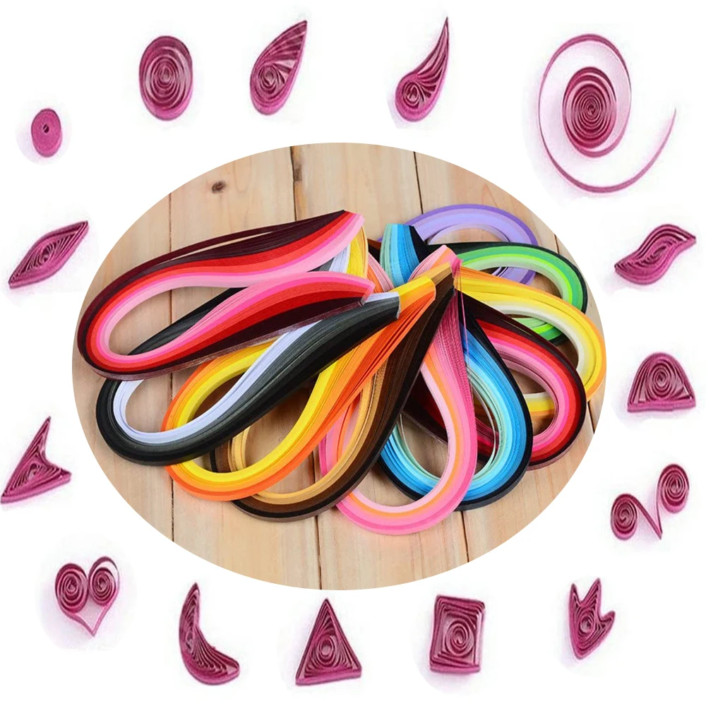 Paper Quilling Set 18 Kinds Tools and 900 Strips Paper(5mm) for Children Birthday Gift and Diy Home Decoration