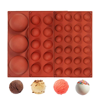 Semi Sphere Silicone Mold For Baking Half Ball Chocolate Candy Dome Mousse Cake Pastry Tools Round Fat Bombs Kitchen Supplies