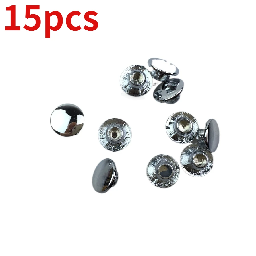 15pcs,For sharp cool EN handle cover decorative cover scooter rearview mirror screw cover silver cover M6 * 4