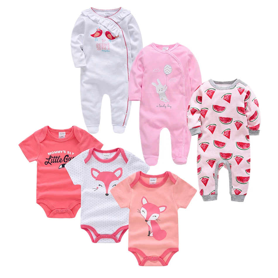 

2019 Newborn Baby Jumpsuits Sets Cute Cartoon Autumn Infant Girls Boys Romper Set Cotton Toddler Footies Roupas Bebe Da Onesies