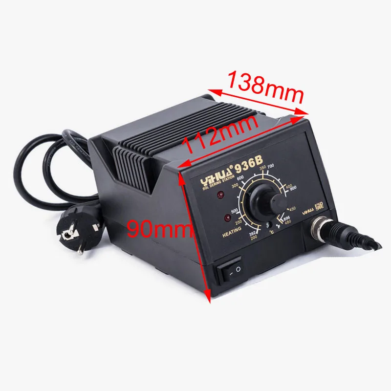 YIHUA-220V 936B 핸드폰 수리 도구, ESD 온도 조절 납땜 스테이션