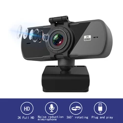 Webcam 2K Full HD 1080P Web Camera Autofocus With Microphone USB Web Cam For PC Computer Mac Laptop Desktop YouTube Webcamera