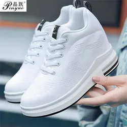 Spring autumn ladies Running shoes outdoor Lightweight Salomones invisible Height increase sports couple jogging Sneakers 35-40