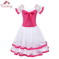 New Hot Pink Fairy Prom Party Costume Ballerina Dancewear Ballet Tutu Dress for kids