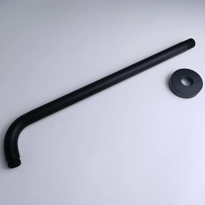 Hoofddouche Arm Set Muur Plafond Gemonteerd Hoofd Douche Houder Mat Zwart Vierkante Ronde Ovale Rvs