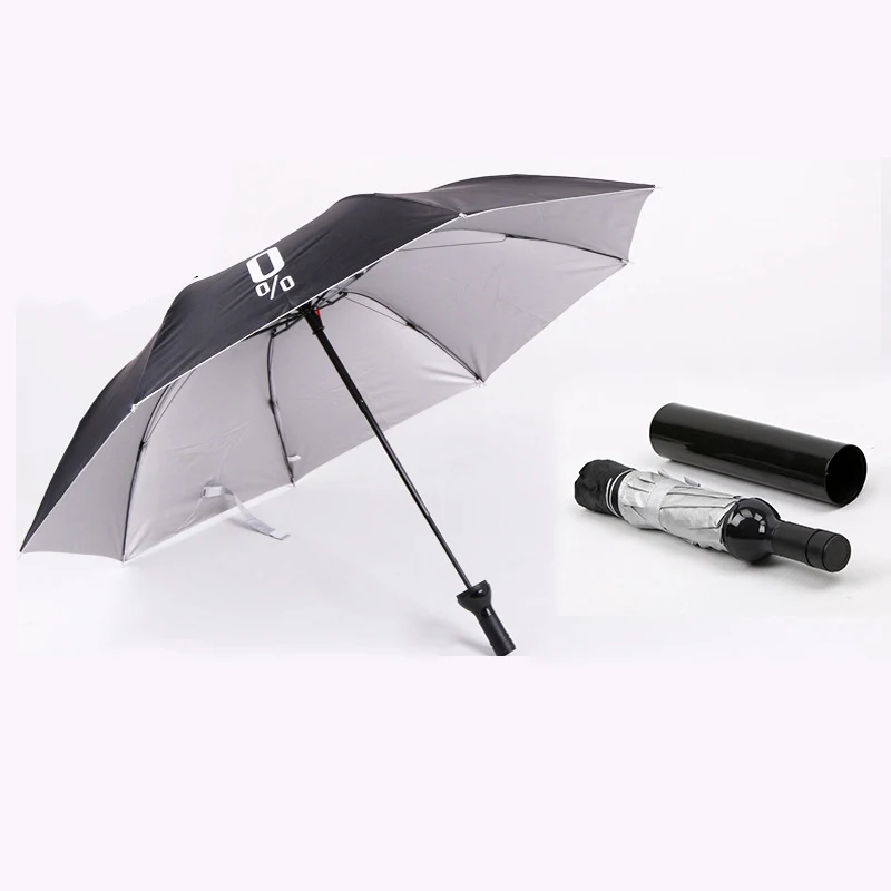 Women Wine Bottle Umbrella 3 Folding Creative Umbrella Rain Sun Sunshade UV Protection Mini Parapluie Paraguas Plegable Lluvia