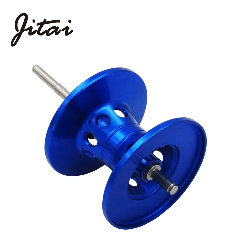 JITAI Bait Casting Fishing Reel Spools V-Shape CNC Machined Aluminum Alloy Oxidation Spare DIY Spool Suitable For Bait Wheels