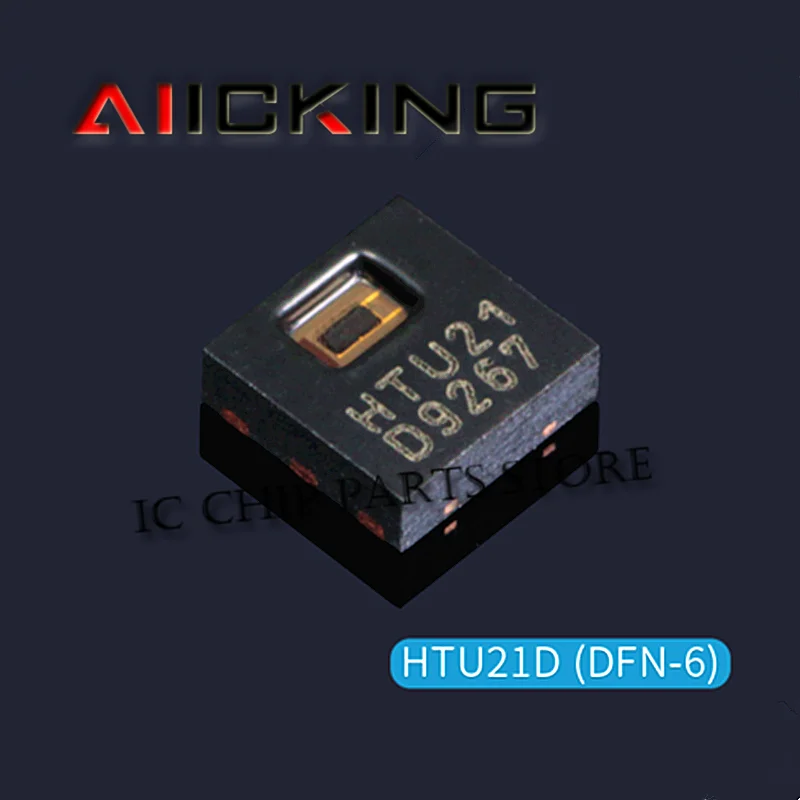 Free Shipping 5pcs New Original HTU21D HTU21 DFN-6 3.8 V 10 mA Miniature Temperature and Relative Humidity Sensor