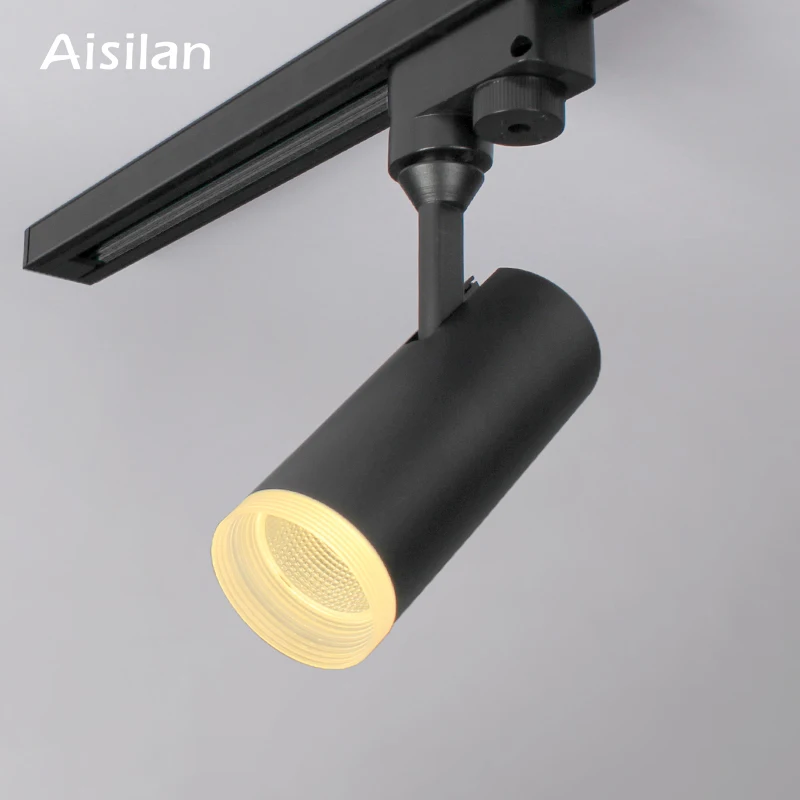 

Aisilan LED Track Light 7W COB Rail Spotlights Lamp Leds Tracking Fixture Spot Lights AC90-260V for Art Exhibition,Picture Show