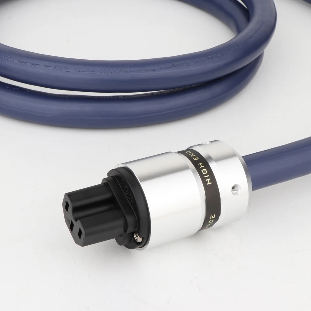 Schuko كابل الطاقة HIFI EMC درع سلك الطاقة الاتحاد الأوروبي/الولايات المتحدة كابل الطاقة مع موصل الذهب AC الرئيسي