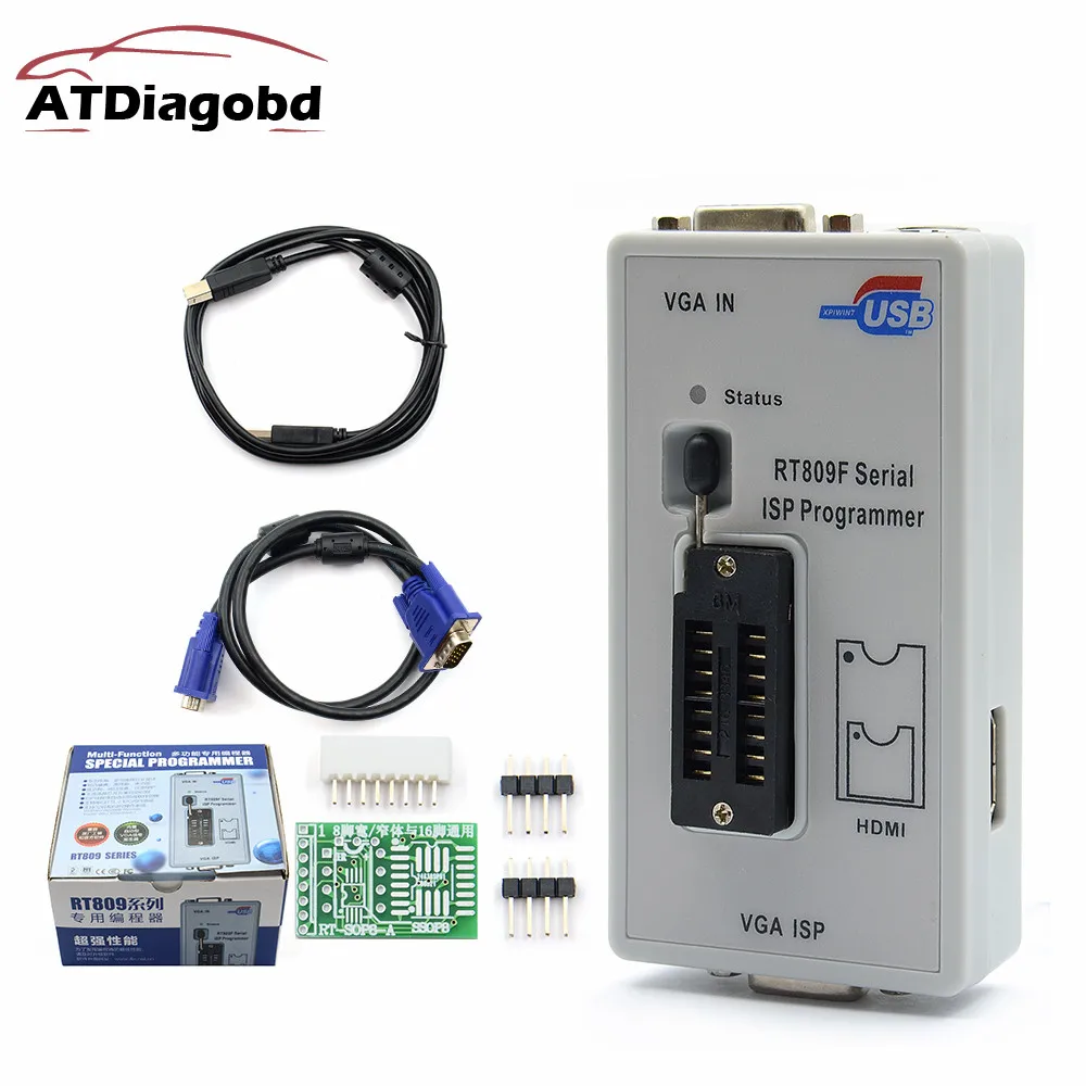 EMMC RT809F مبرمج ISP التسلسلي VGA LCD مع محول RT-SOP8-A بسيط آلة حاسبة عالمية قابلة للبرمجة #6