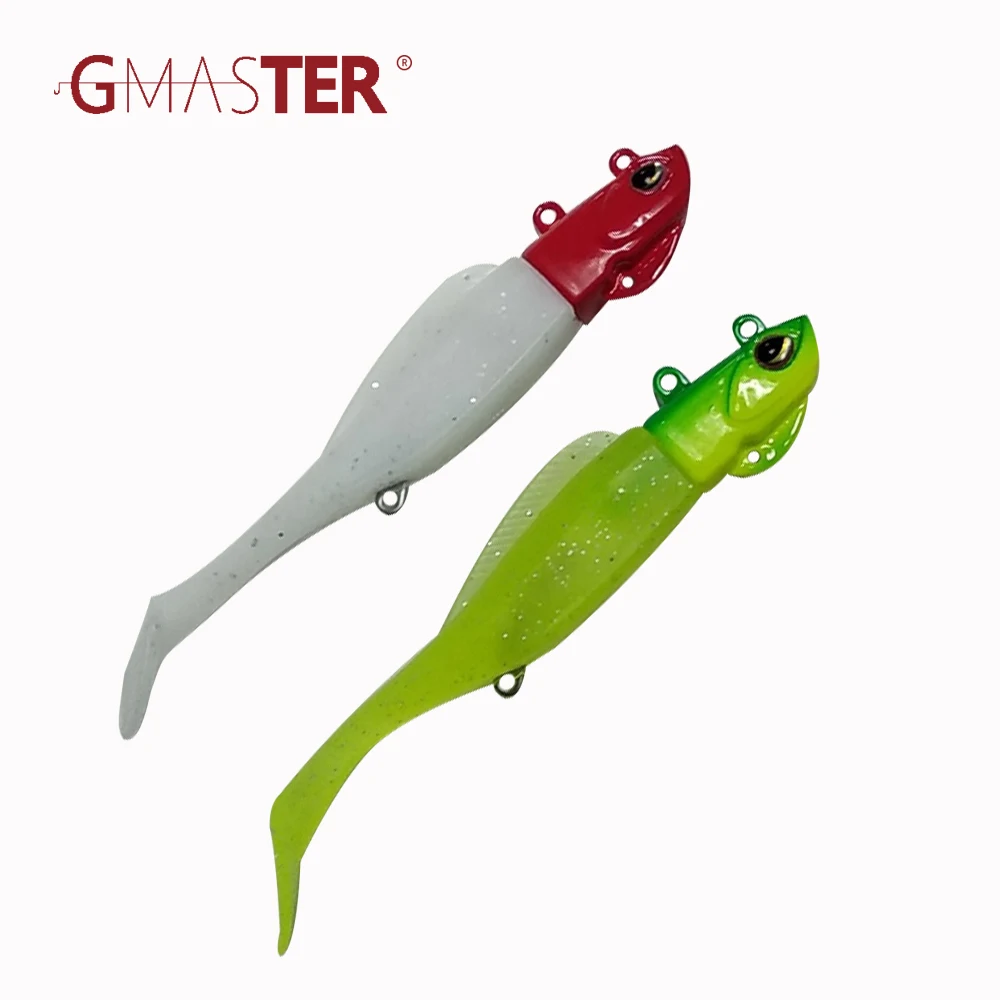 GMASTER Fishing Head Jigging 30G/40G/50Gjig Head Hook with Soft Lure