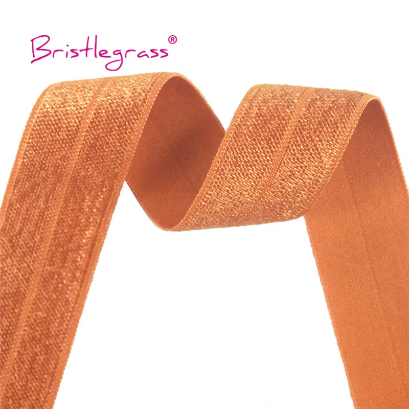 BRISTLEGRASS Großhandel 50 Yard 1 Zoll 25mm Glänzendes FOE Faltbares Elastisches Spandex-Satinband für Stirnbänder, Haarbänder, Kleider und DIY-Näharbeiten – Detail 22