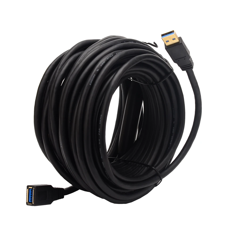 8M 10M 12M USB 3.0 Tipe A Pria Ke Wanita Kabel Ekstensi Aktif dengan Penguat Sinyal USB 3.0 Kabel Perpanjangan Pengulang 5Gbps