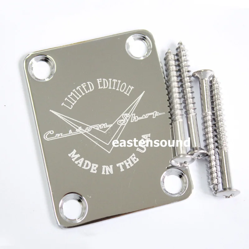 Chrome Guitar Neck plates custom shop
