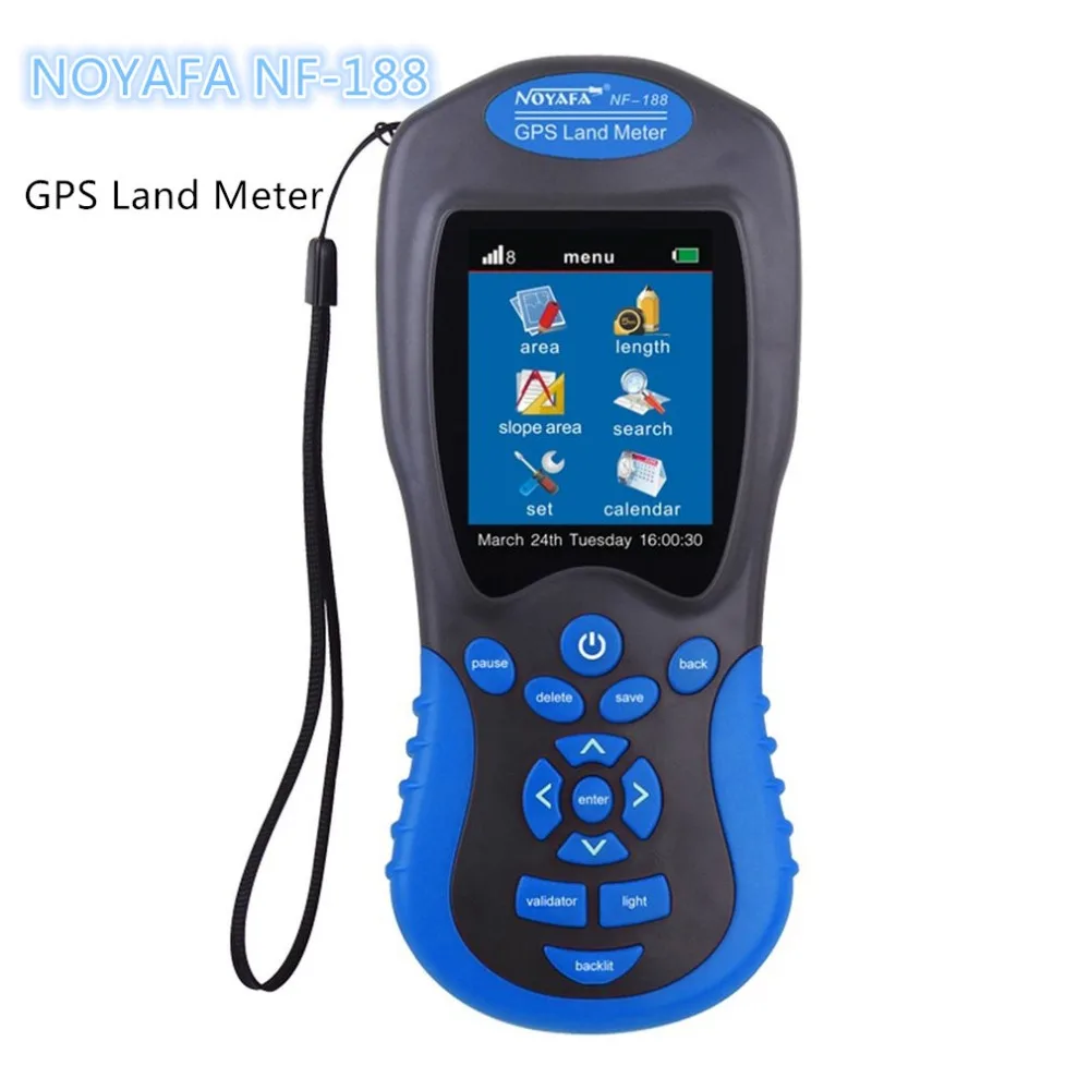 

Noyafa NF-188 gps измеритель земли ЖК-экран дисплей земли измерительный прибор точность измерения 97%