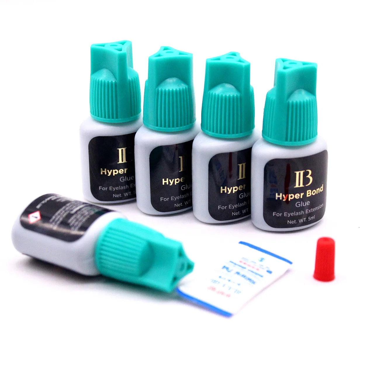 Venta al por mayor, 5ml, pegamento IB Hyper Bond Original de Corea para extensión de pestañas, pegamento para pestañas negras, pegamento para tapa