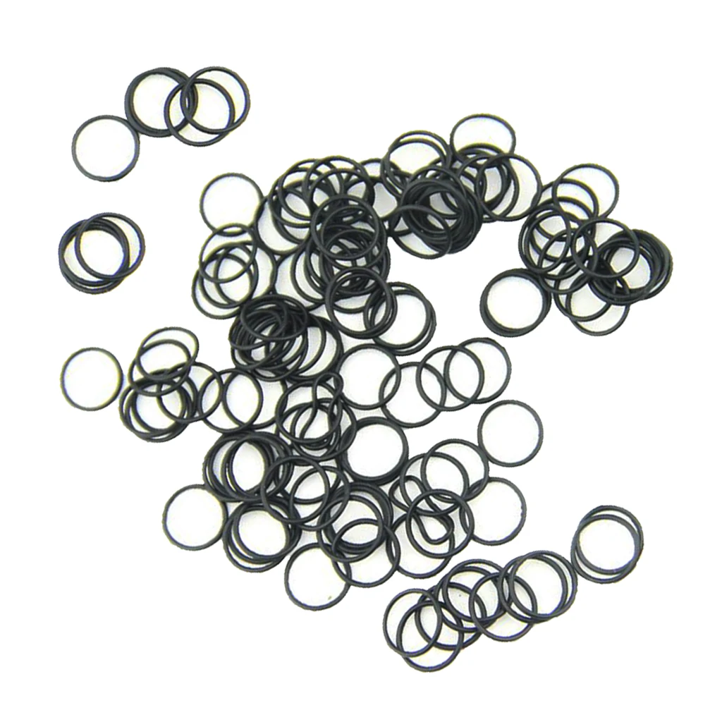 50 Pieces Trumpet Anti-Noise O Rings Trumpet Rubber Ring Muffler for Cornet Trumpet Instrument Replacement Accessory 12mm