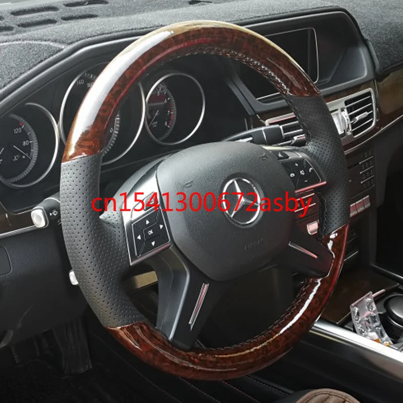 For Mercedes-Benz old C-class ML350 s300 s350 e260l GL400 DIY special leather car steering wheel cover