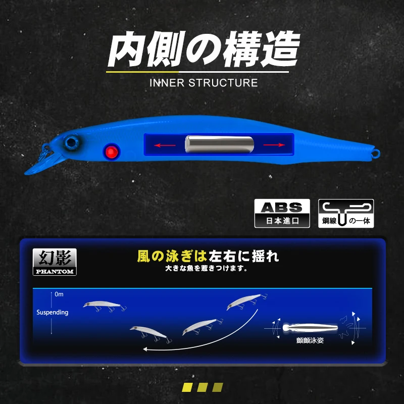 Minnow D1 ORBIT 130SP – Señuelo jerkbait flotante para Lucio y perca