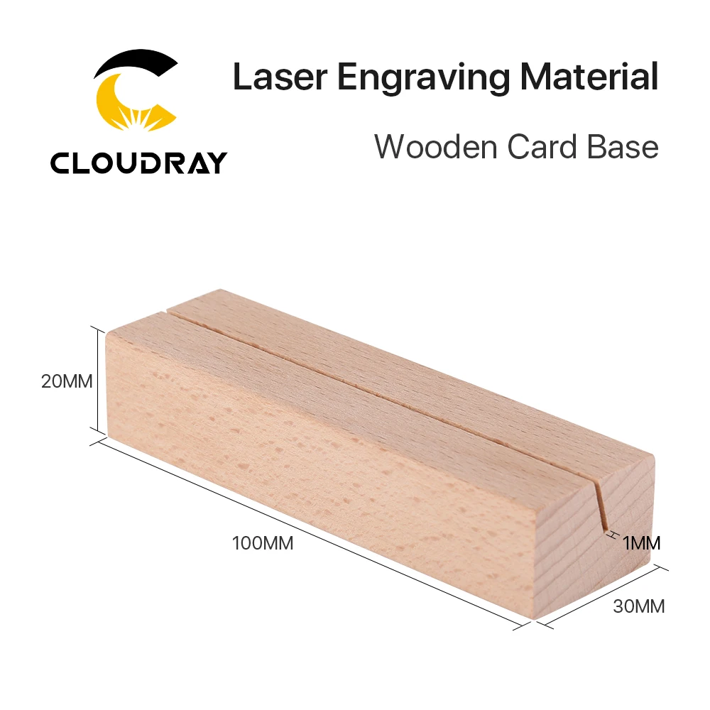 Ultrarayc 5pcs/set Card Holder Laser Engraving Material Wooden Card Base For Co2 Engraving Machine DIY Customized Materials