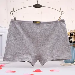 Boxer grande taille 3XL en coton respirant pour hommes, sous-vêtement sans couture pour femmes, pantalon de sécurité élastique solide