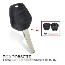 1 pz auto 2 pulsanti telecomando portachiavi sostituzione Shell misura per Porsche Boxster S 911 986 996