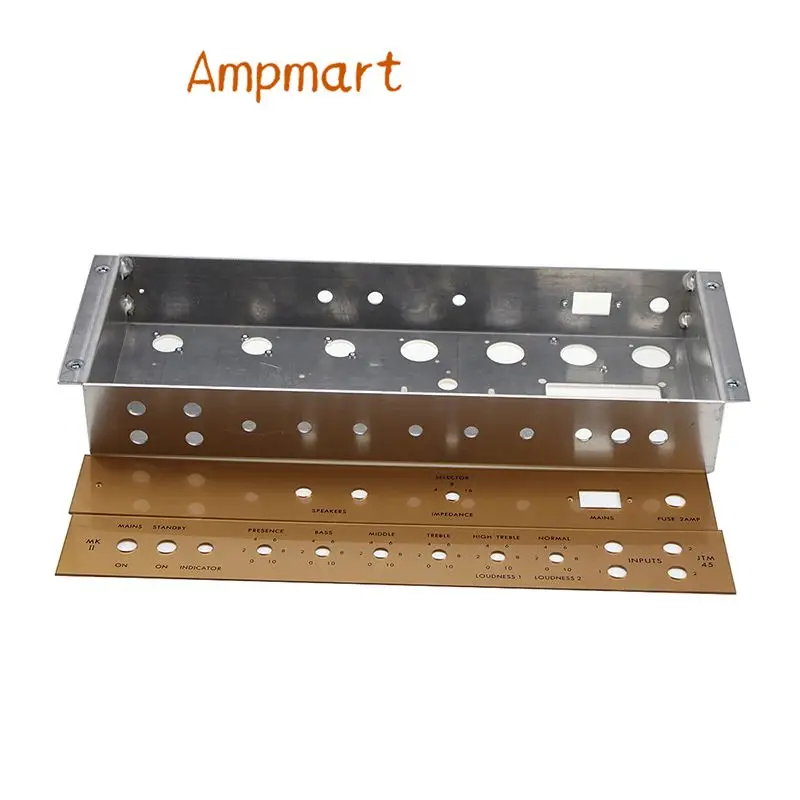 Ampmart 1 Stück JTM45 Aluminiumgehäuse mit 2 Stück Acryl-Frontplatte