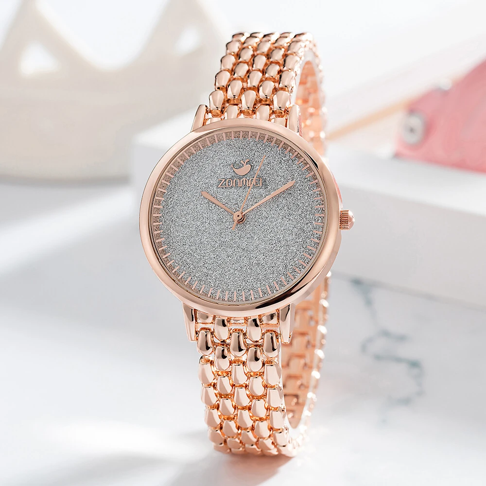 Montre Femme Watch Women Luxury Lady Temperament Watches Bracelet 3 Pcs Set Chain Wristwatch Birthday Clock Relogio Feminino