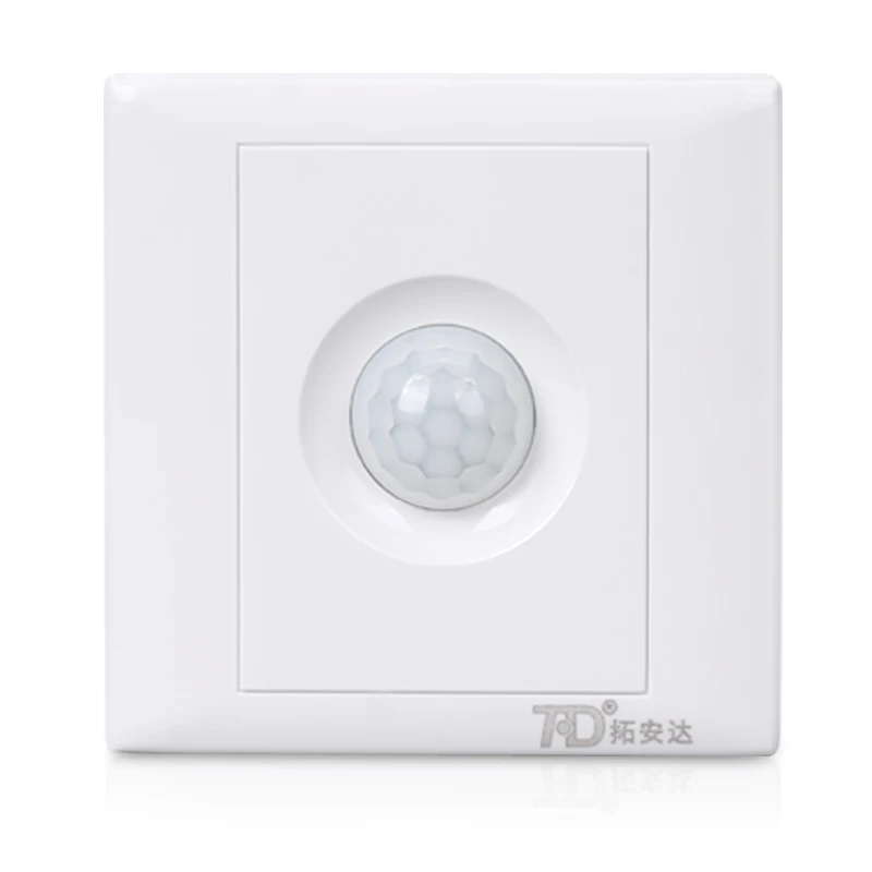 Human Body Induction Switch 86-type 220V Corridor Light and Dark High-power Intelligent Sensor Infrared Sensor Switch