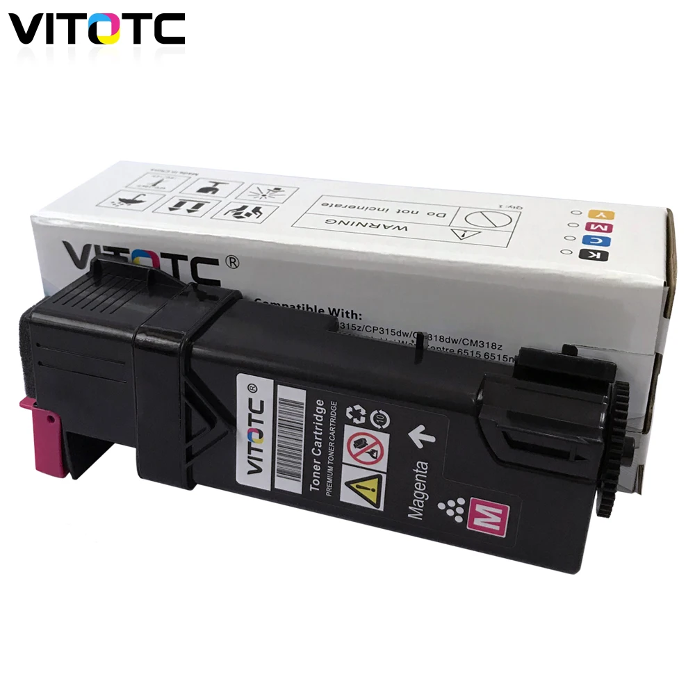 Kompatibel Xerox 106R01601-106R01604 KCMY untuk Phaser 6500 WorkCentre 6505 Kartrid Toner Hasil Tinggi 3000 Halaman 4 Pak