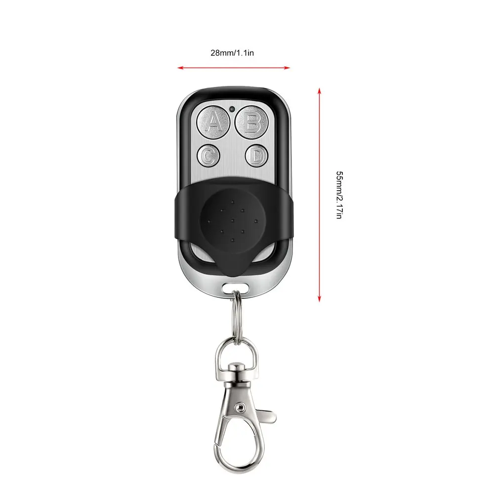 2PCS/3PCS Wireless RF Remote Control 433MHz Electric Gate Garage Door Remote Control Key Fob Duplicator Controller