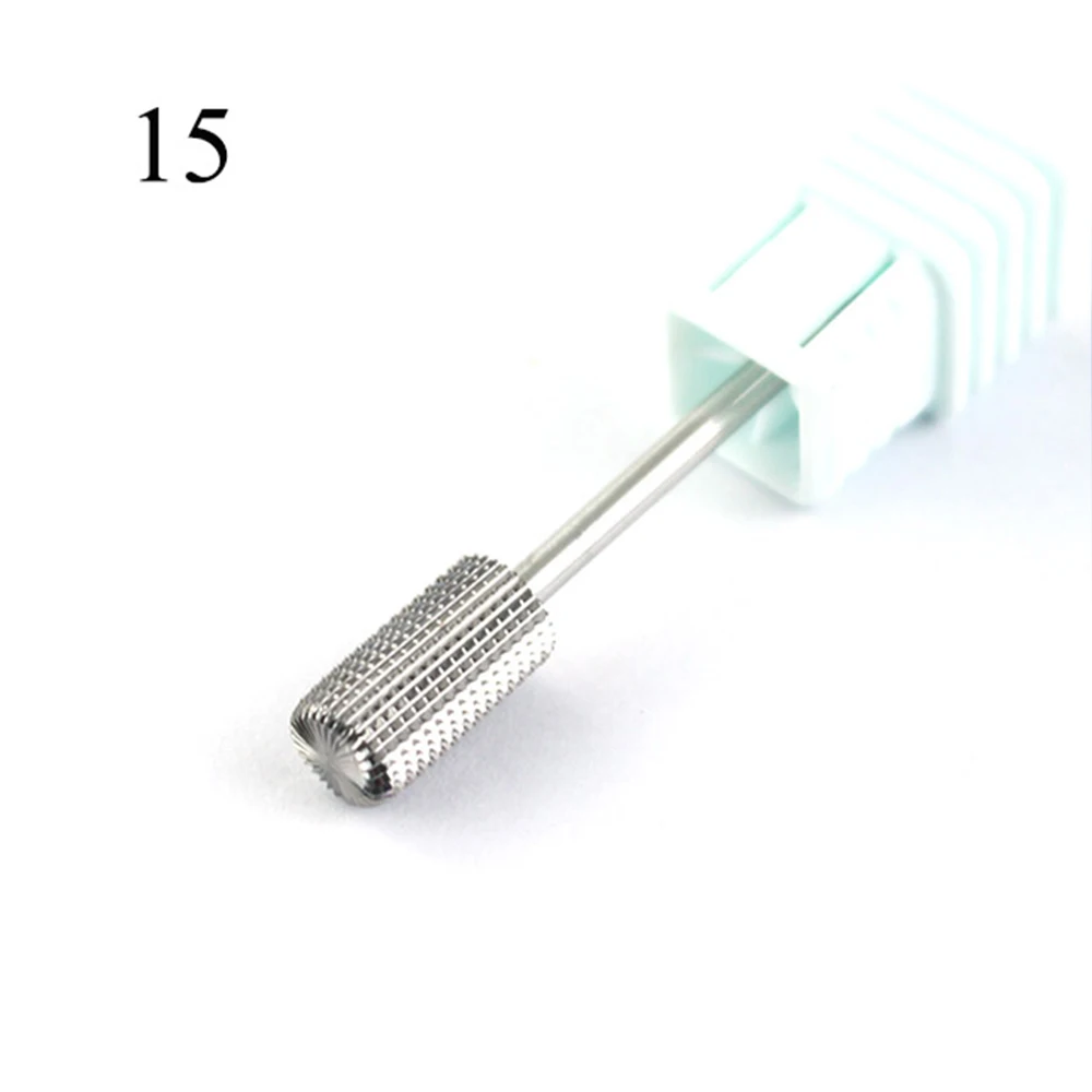 16 Type Carbide Nail Drill Rotary Elecreic Bits Cutters For Milling Machine Manicure Gel Polish Burr Cuticle Tools Accessories