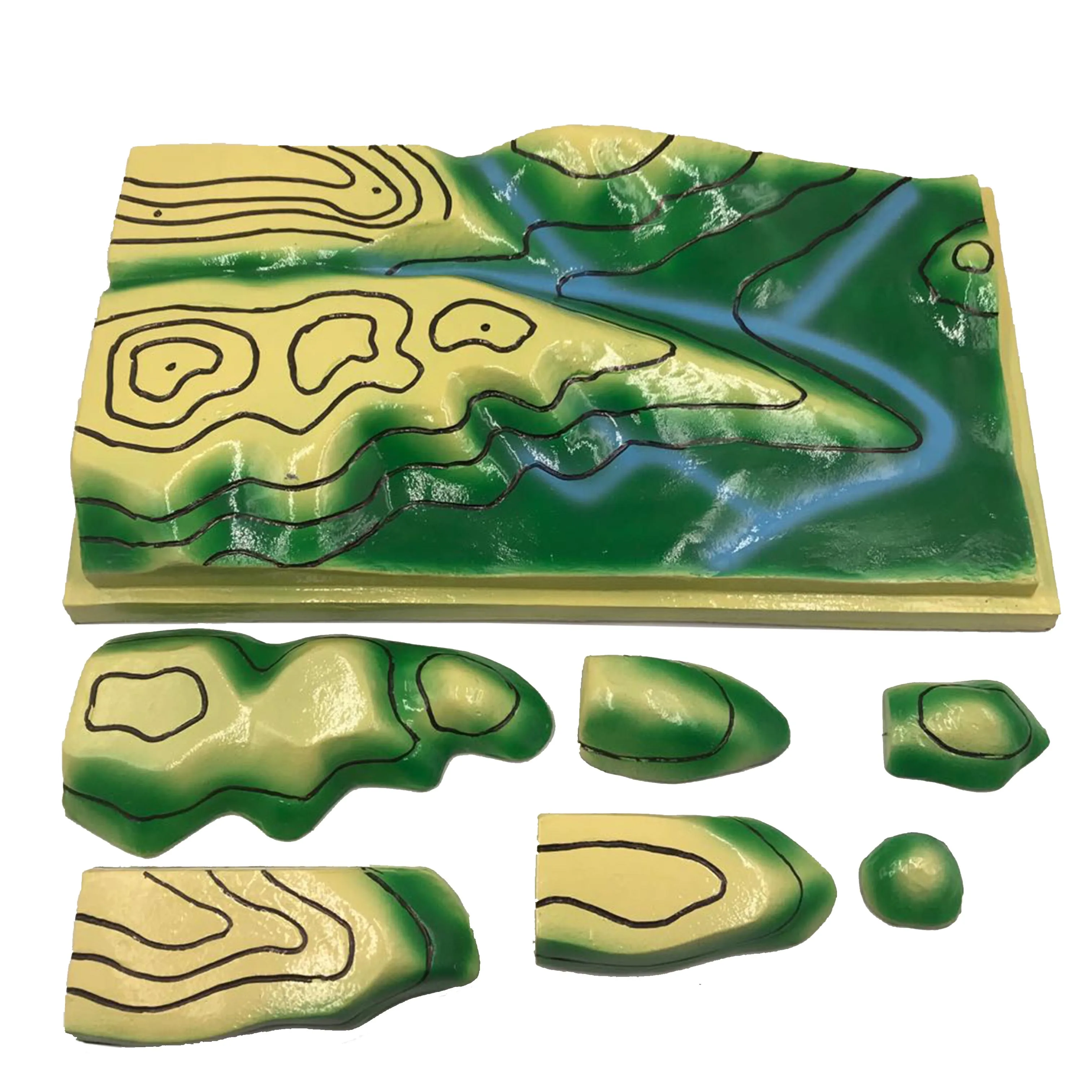 Contour map Teaching tools of contour model geography Teaching supplies