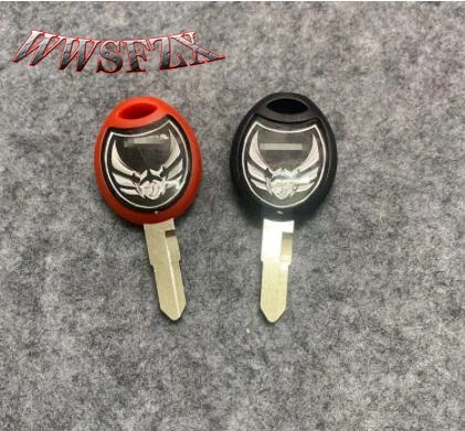 Black / Red Motorcycle Blank Key Uncut Blade  Valkyrie Rune 1800 Embryo Blank Keys Can install chip Motor bike Moto Part