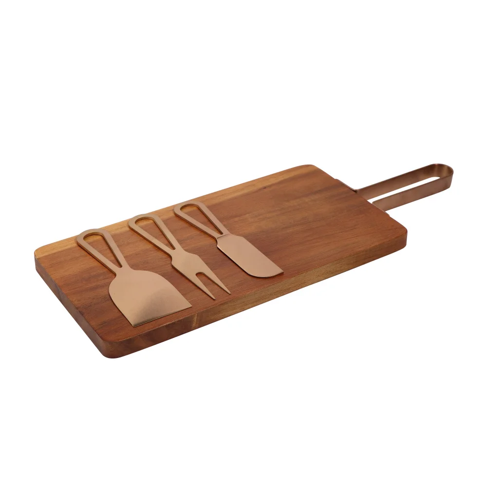 

Jaswehome Cheese Board And Knife Set Acacia Wood Serving Board With Cutlery Charcuterie Board With Magnet Inside Kitchen Tools