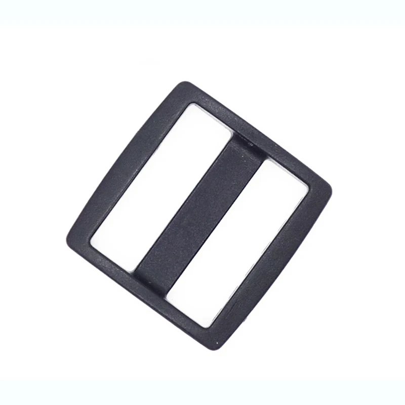 100pcs Plastic Tri Glides Slide 3 Bar Rectangle/Square Adjuster Buckle For Leather Craft Bag Shoulder Strap Belt Webbing 1-3.8cm